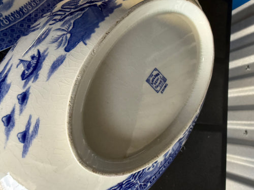Antique blue & white tureen image 1