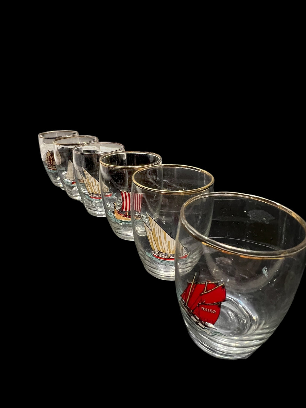 Set 6 Vintage Shot Glasses.  image 7