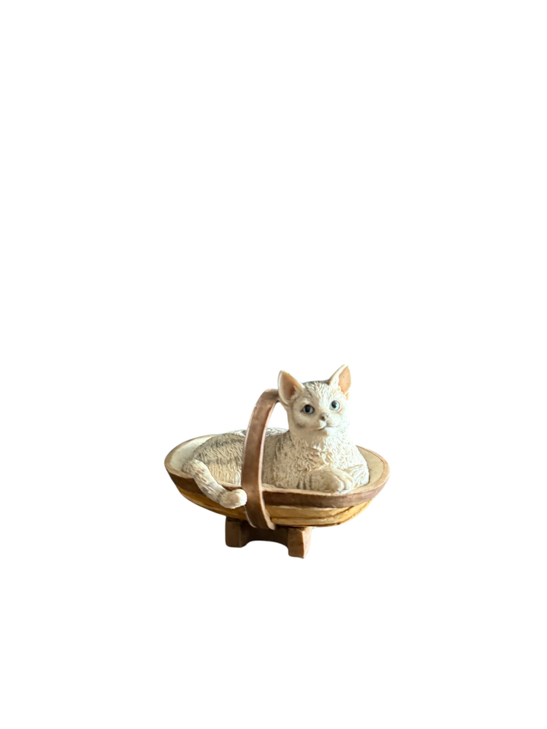Border Fine Arts. Cat in Basket image 2