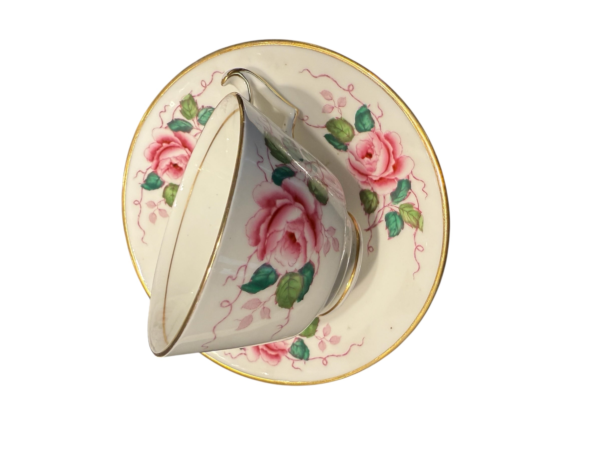 Antique teacup trio. Hancocks Of England image 2