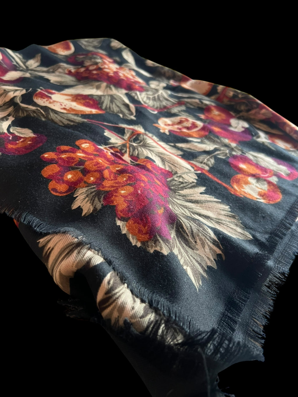 Large winter fruits scarf.  image 2