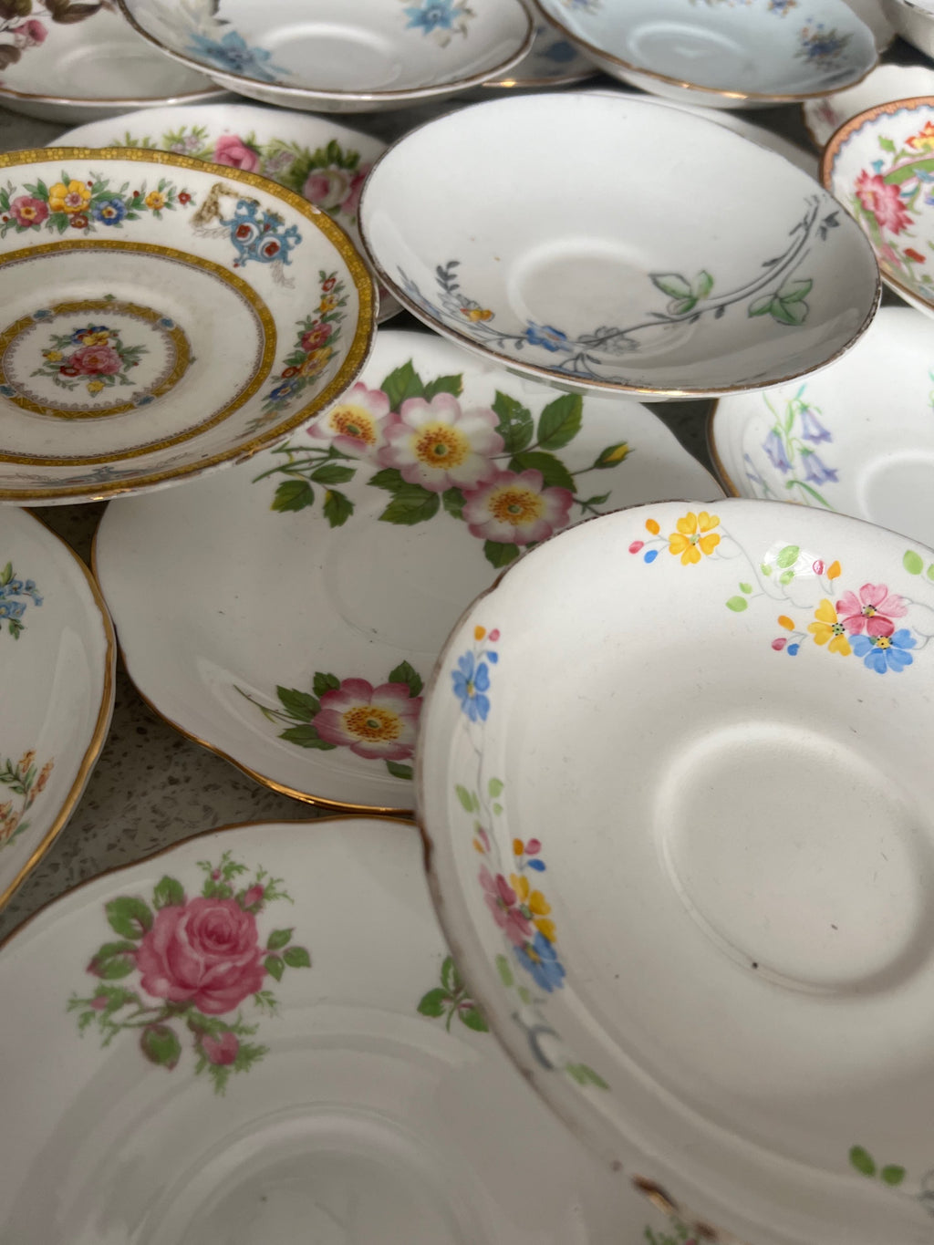 X 50 Vintage China Saucers.  image 2