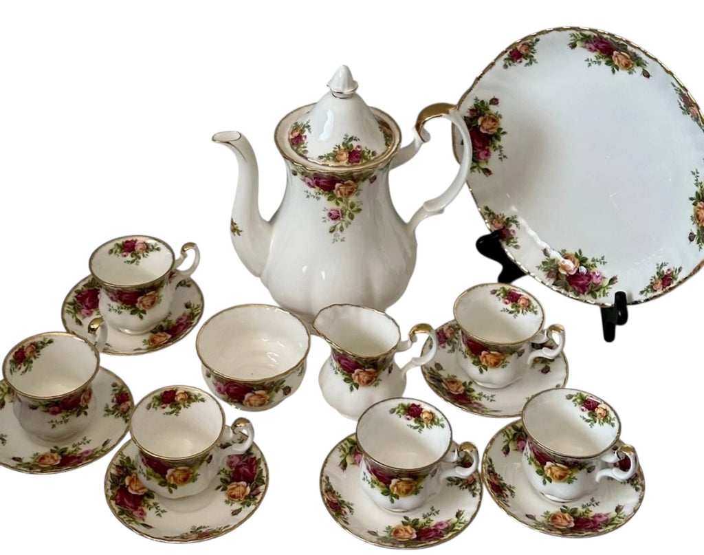 Royal Albert Old Country Roses Coffee Set image 8