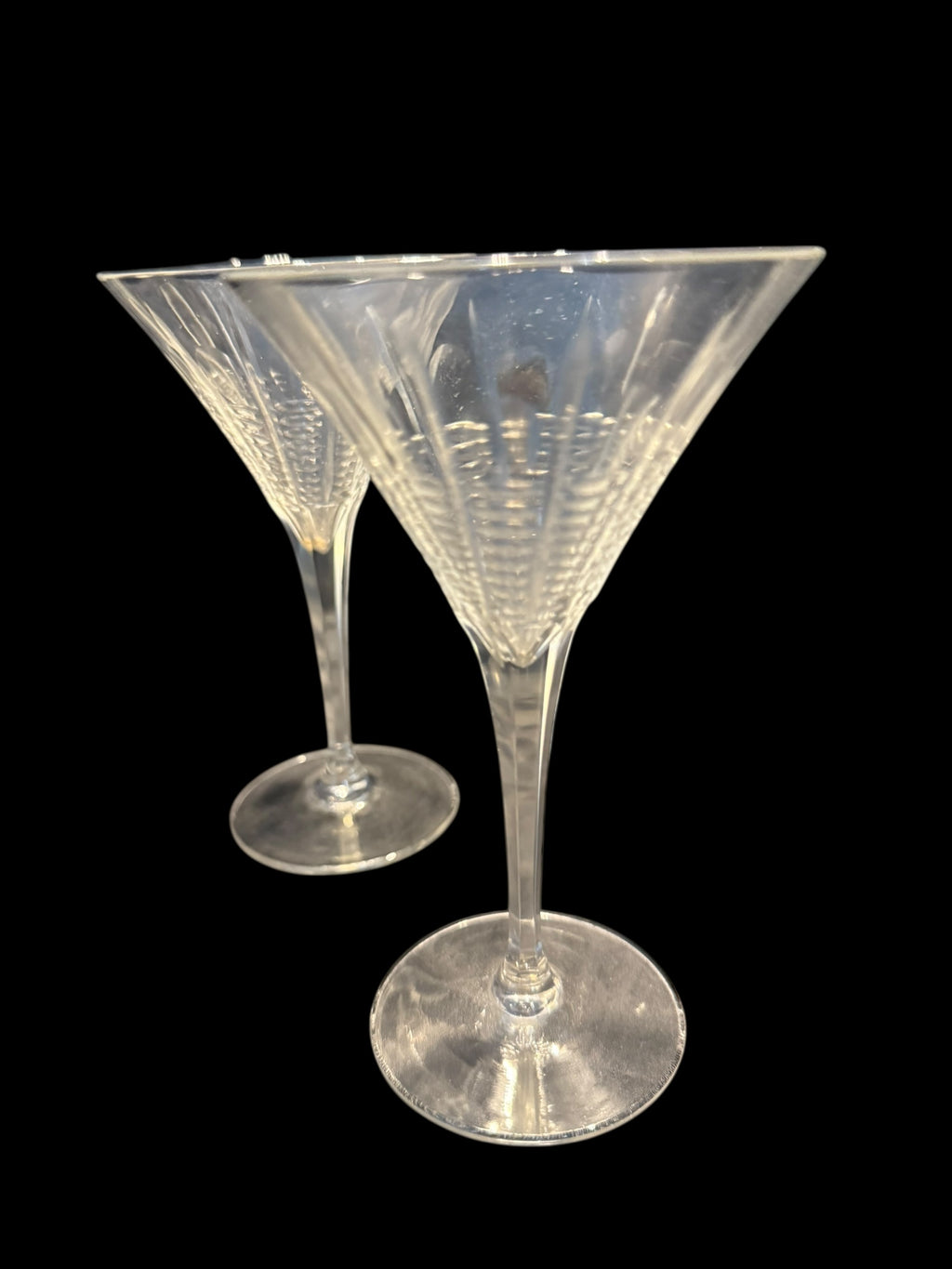 Set 2 Vintage Shot Crystal Glasses. Stemmed image 4