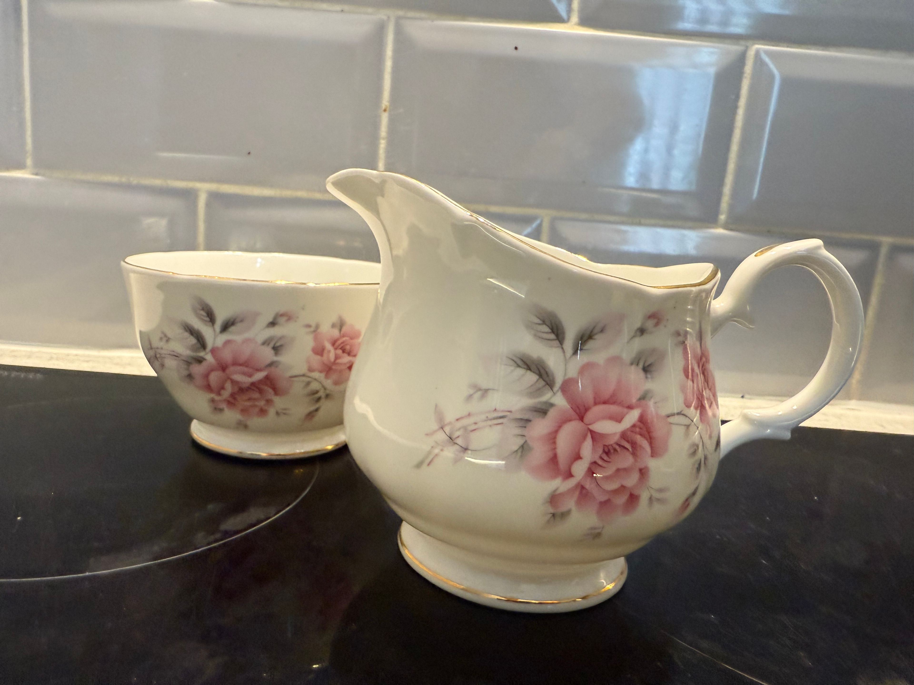 Duchess China. Milk Jug & Sugar Bowl image 4