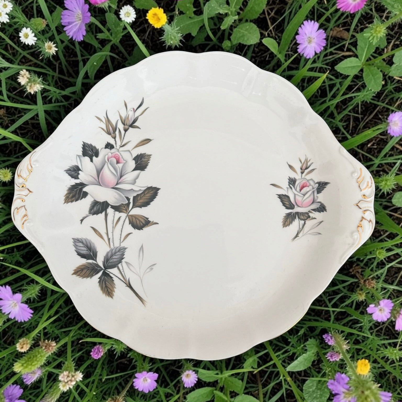 Royal Albert Vintage Cake Plate.  image 3