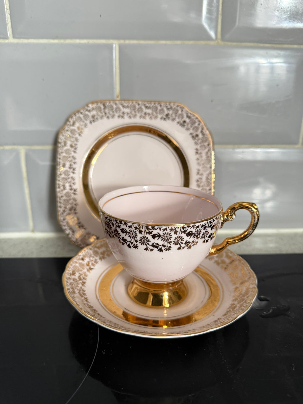 Vintage Trio. Baby Pink & Gold image 3