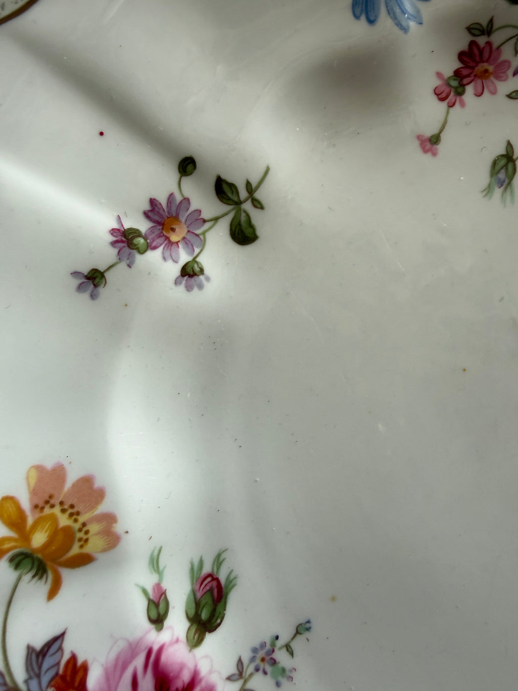 Vintage Cake Plate. Crown Derby Posies image 1