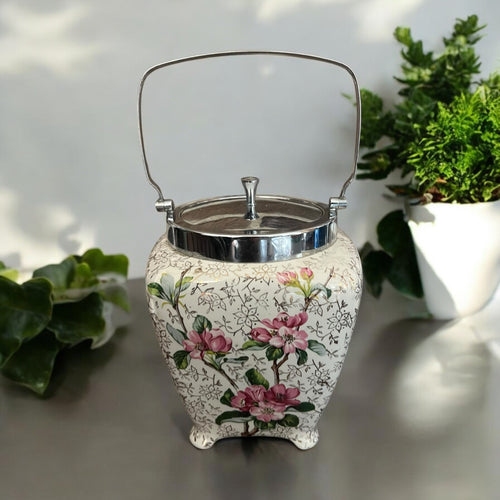 Antique Ceramic Biscuit Barrel image 0