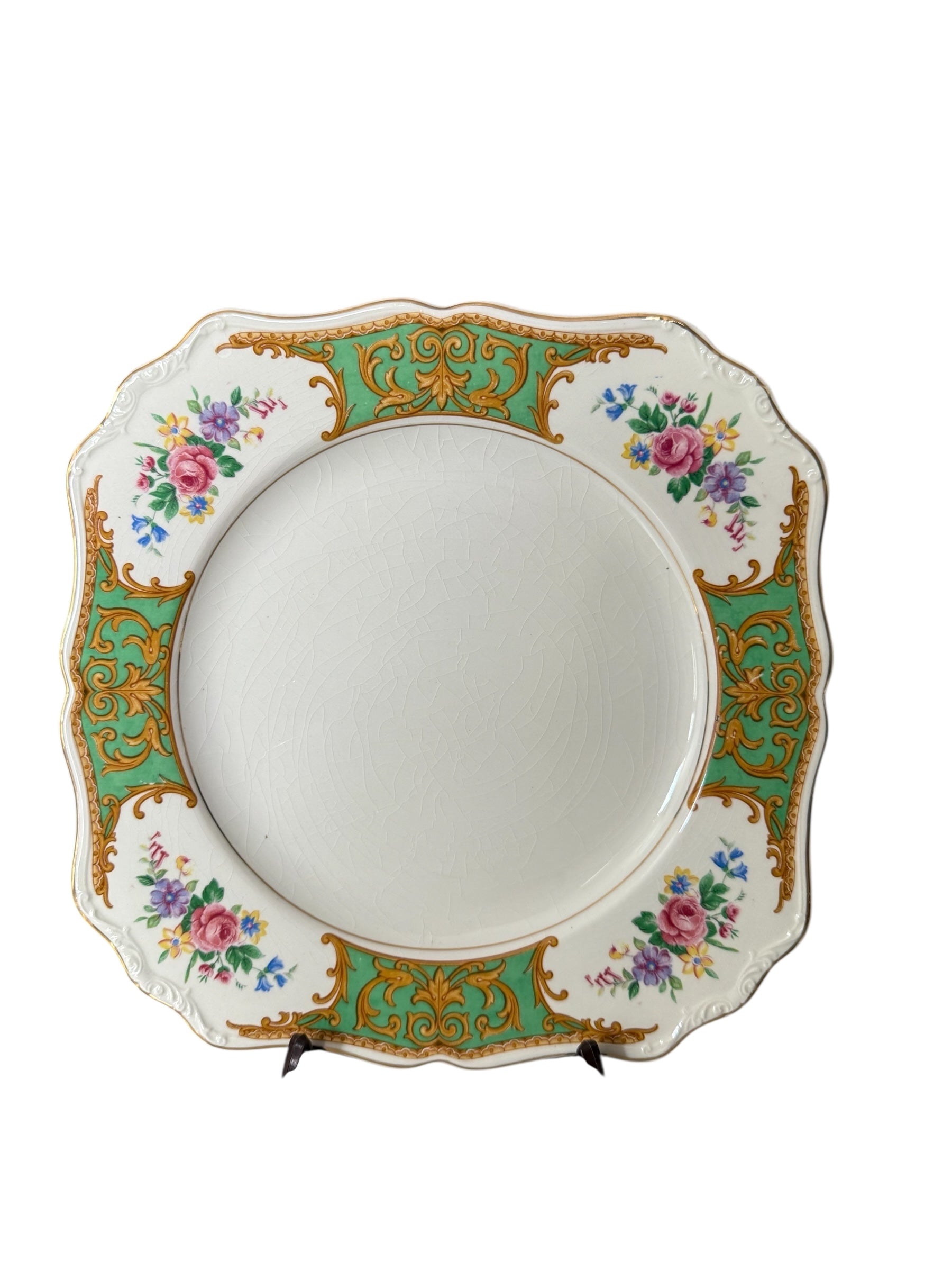 J & G Meakin Antique Victorian China Cake Plate.  image 1
