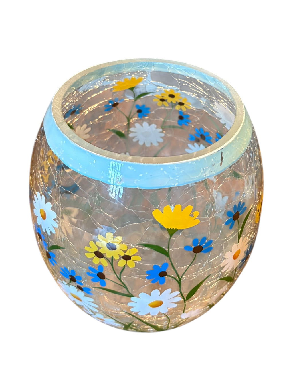 Cracked Glass Effect Vase  image 1