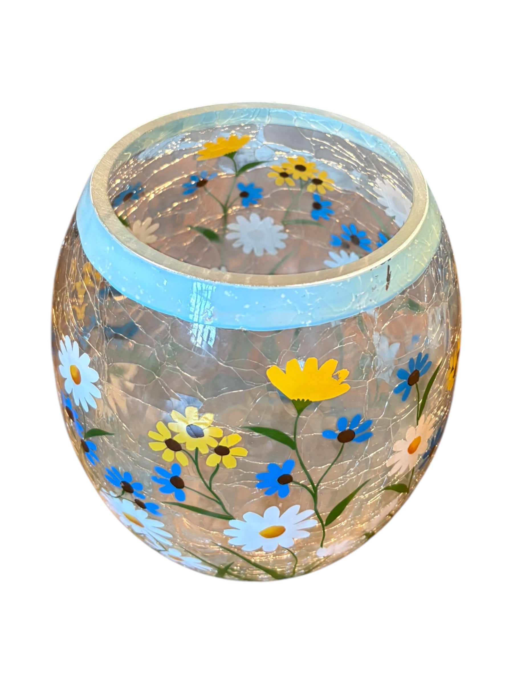 Cracked Glass Effect Vase  image 1