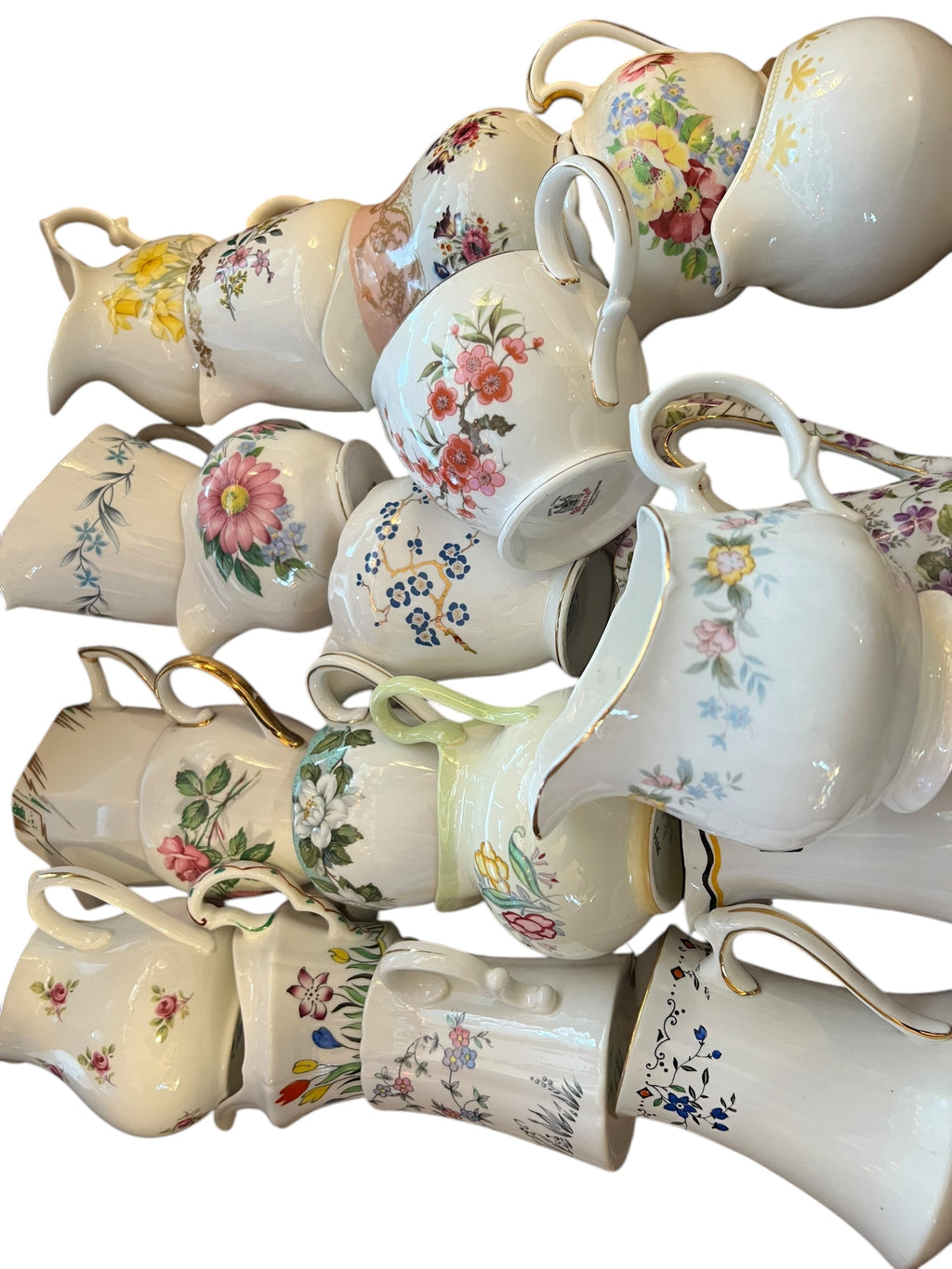 20 Mismatch China Creamer/Milk Jugs image 7