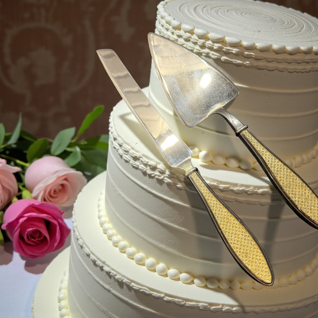 Vintage Cutlery Cake Knife & Server image 1