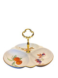 Royal Worcester Evesham Gold 3 Part Relish Dish & Entrée Dish image 0