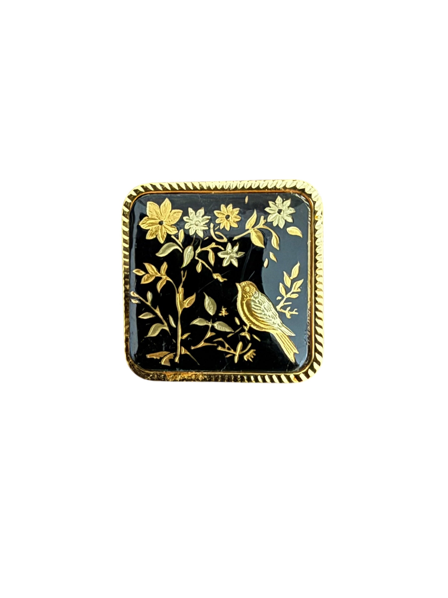 Vintage Brooch. Bird in Frame image 2