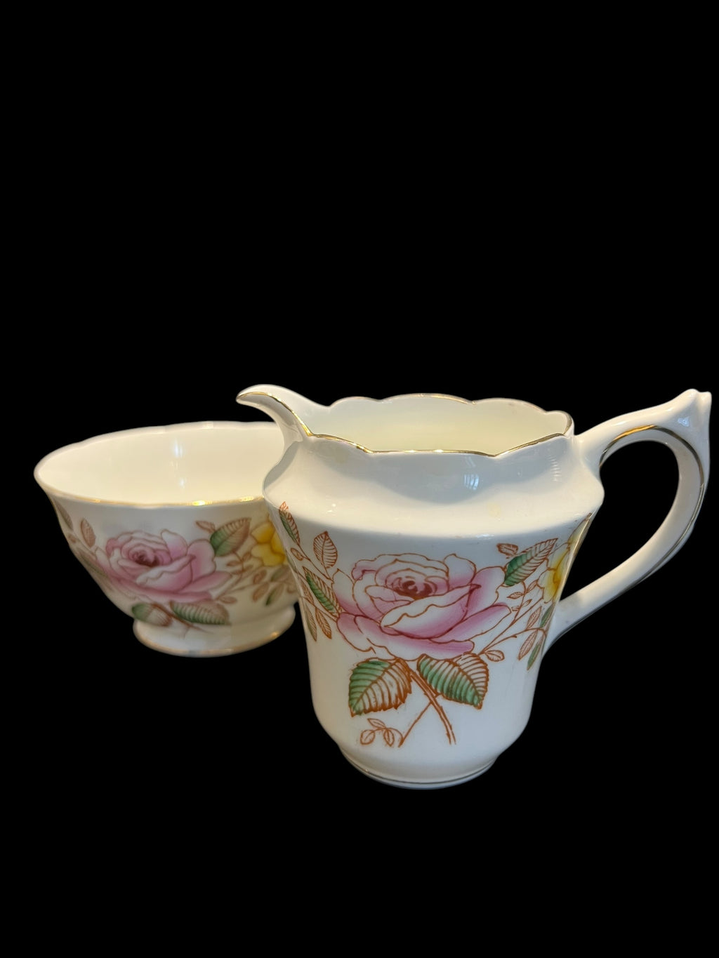 Spencer Stevenson China. Bone China Milk jug & bowl image 1