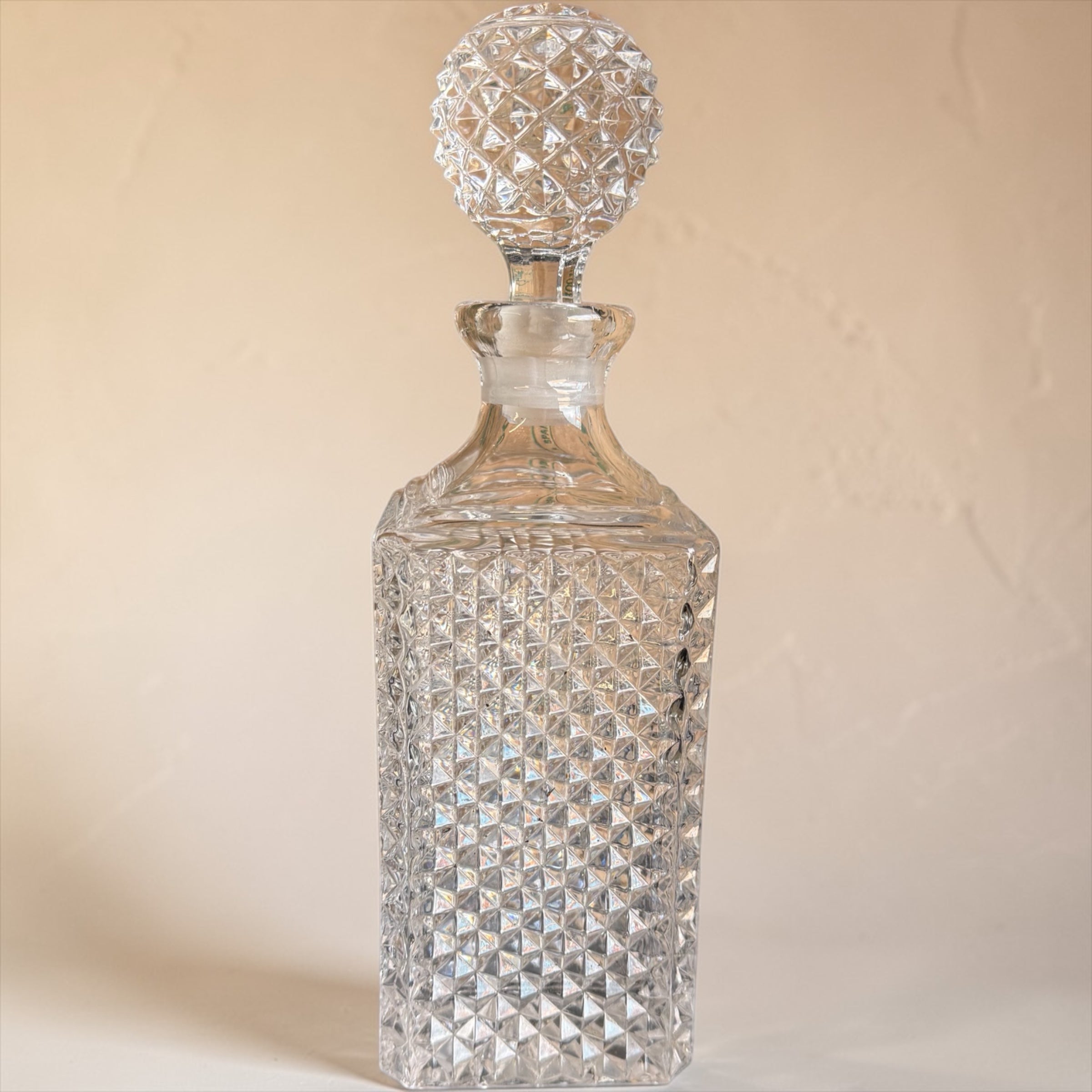 Vintage Crystal Glass Decanter  image 2