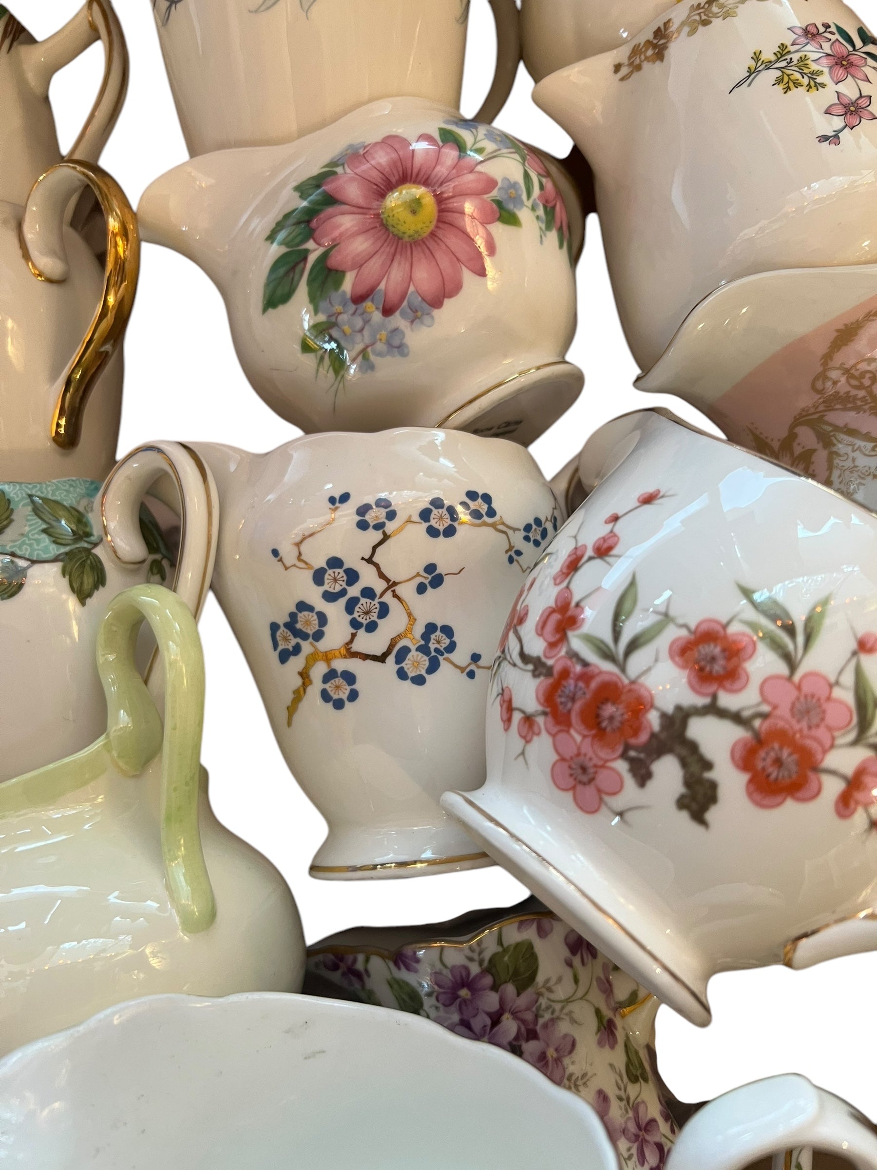 20 Mismatch China Creamer/Milk Jugs image 3