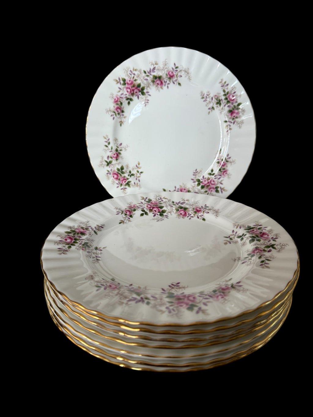 Royal Albert. Set 8 Lavender Rose. Dinner Plates image 0