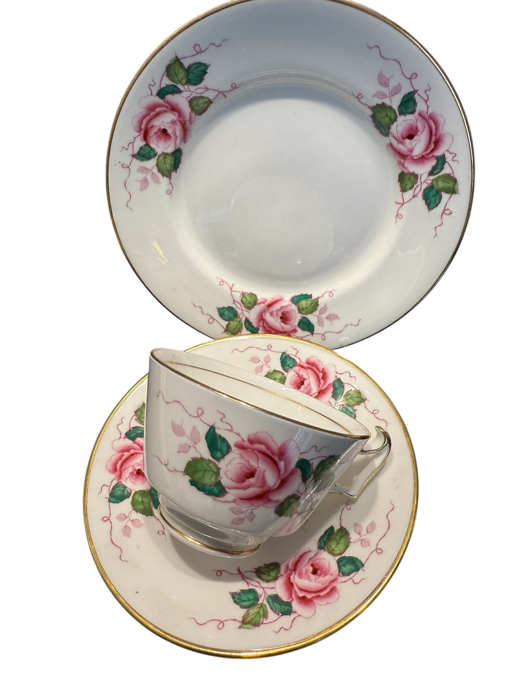 Antique teacup trio. Hancocks Of England image 4