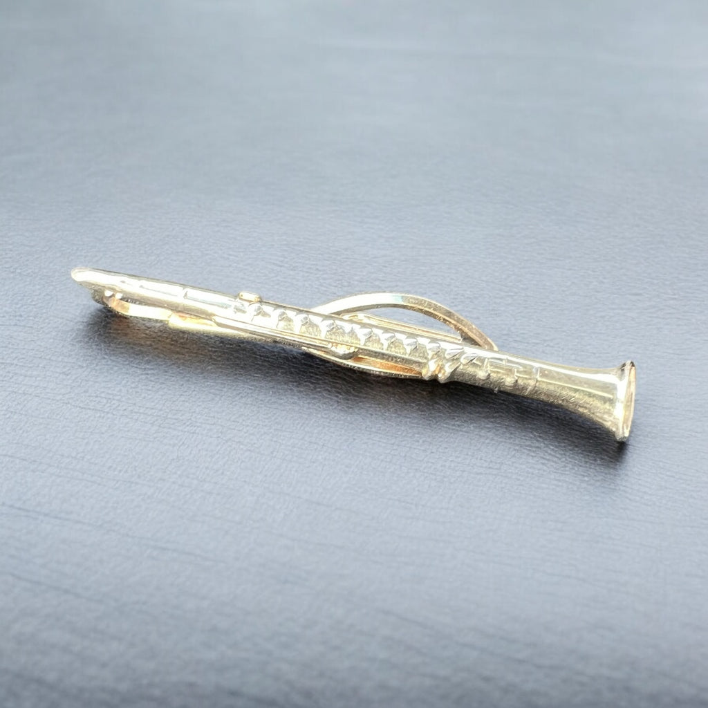 Vintage Tie Pin Clip - Clarinet image 0