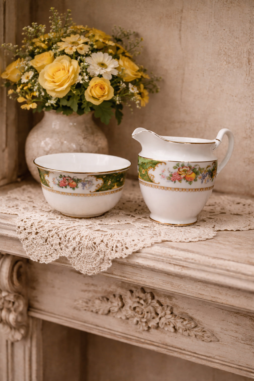 Vintage Milk Jug & Sugar Bowl image 0