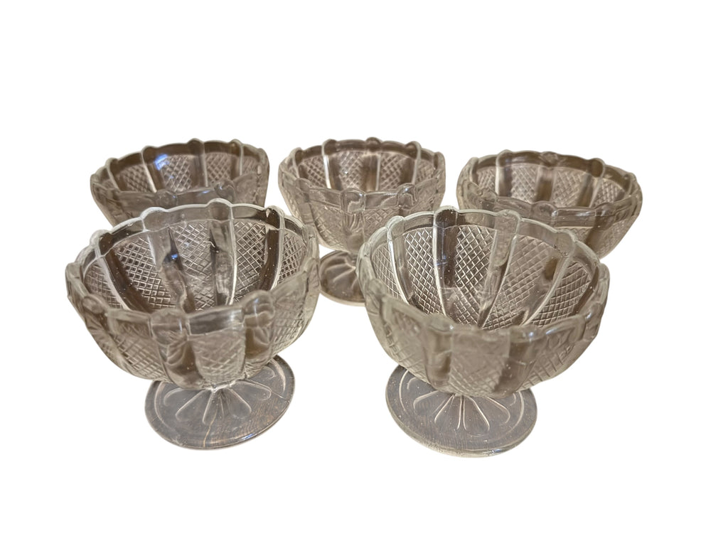 Set 5 Vintage Sundae dishes image 3