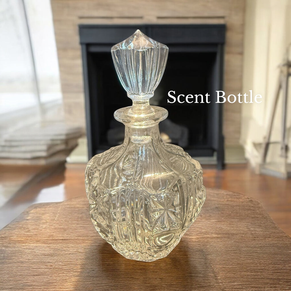 Large Crystal Glass Scent Bottle.  image 0