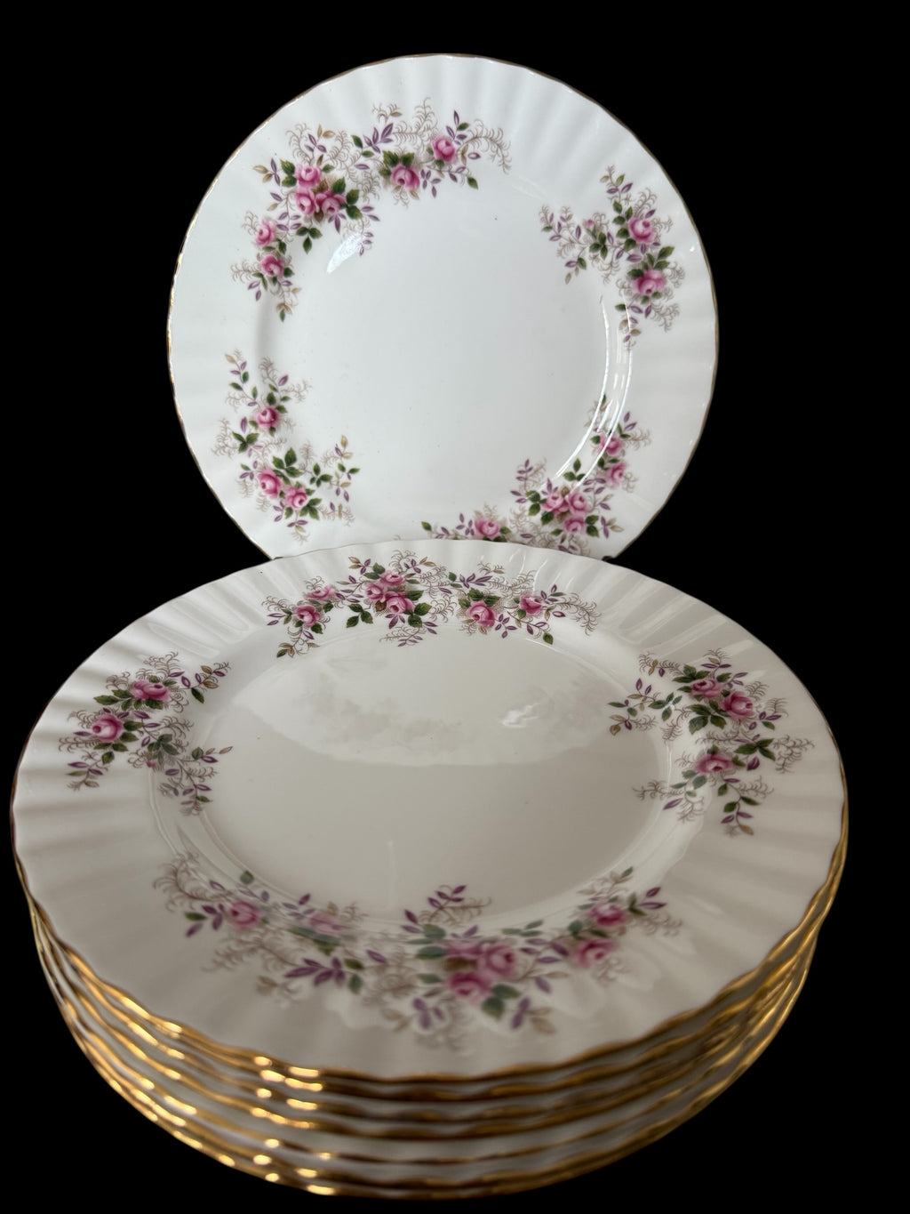 Royal Albert. Set 8 Lavender Rose. Dinner Plates image 3