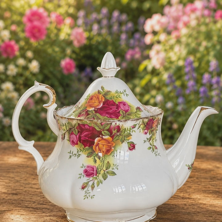 Royal Albert Old Country Roses Medium Teapot 1st Quality