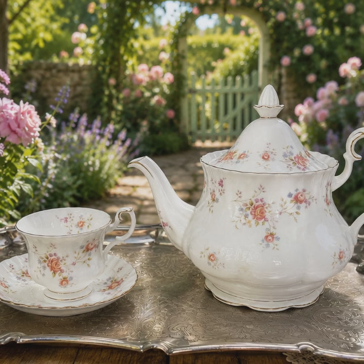 Royal Albert Peach Rose Large Teapot